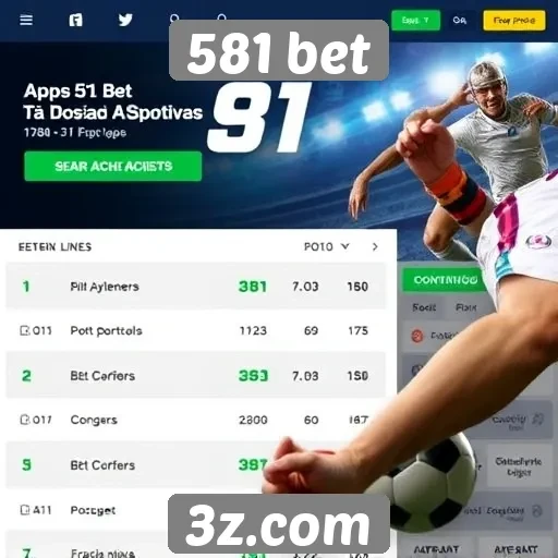 Apostas esportivas ao vivo na 581 bet